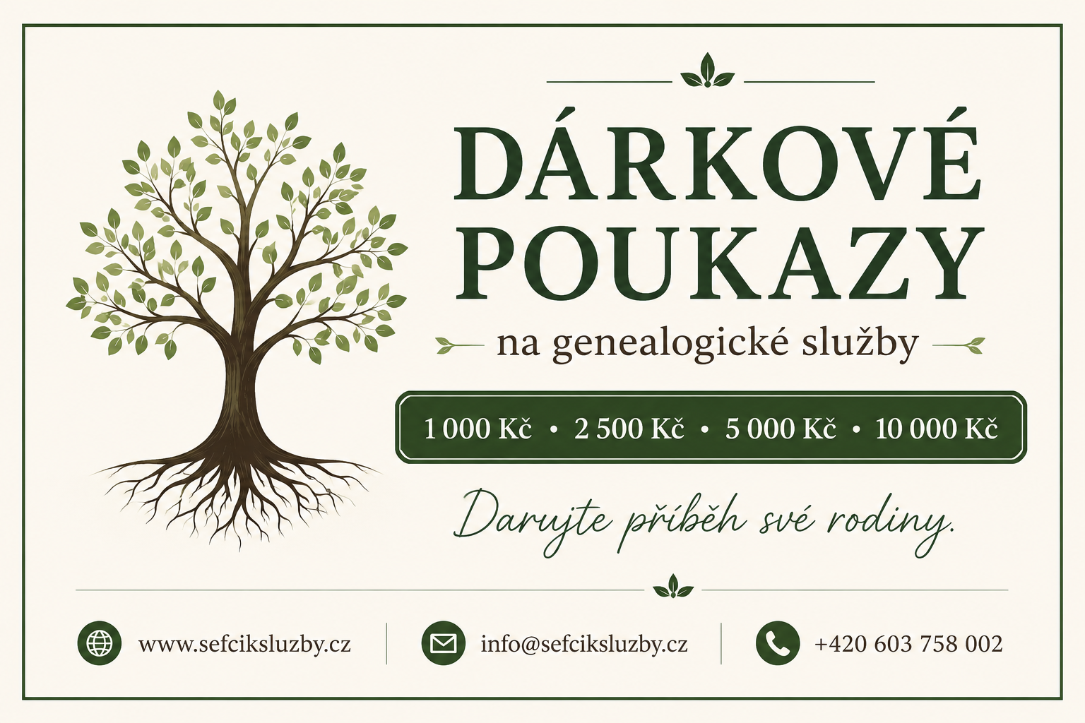 Dárkové poukazy